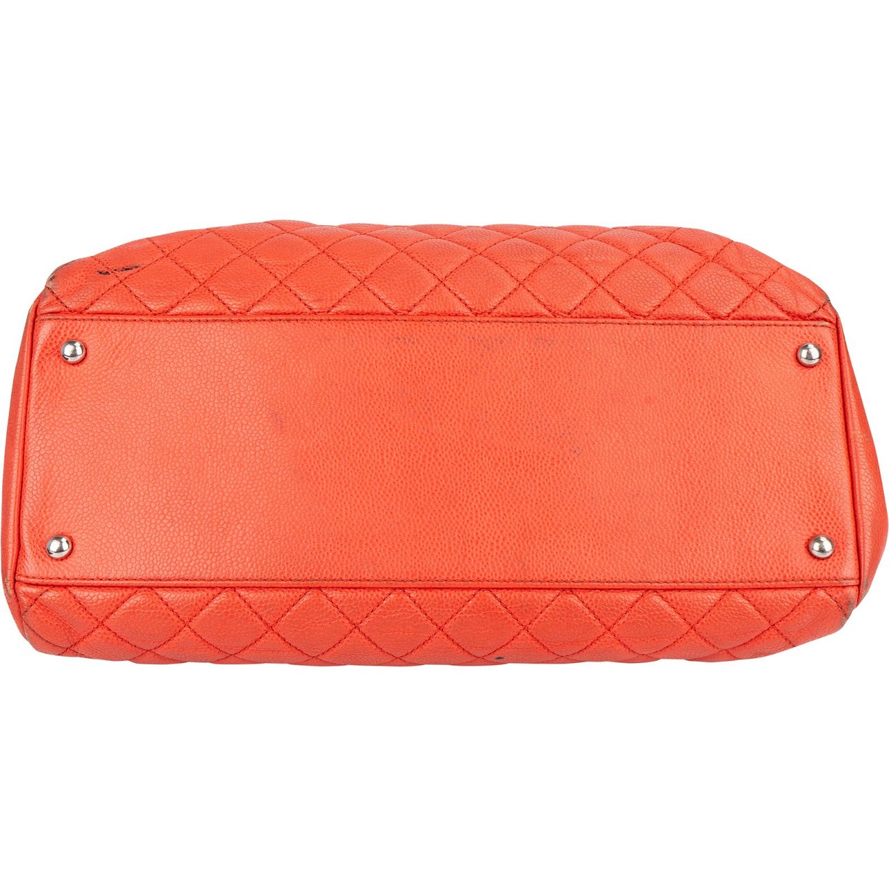 Chanel Chanel Quilted Caviar Leather CC Shoulder Bag Oranje