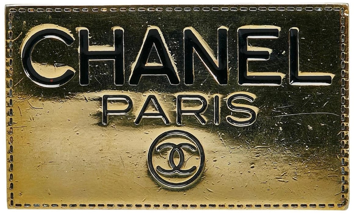 Chanel Chanel Golden Paris Badge Brooch Divers