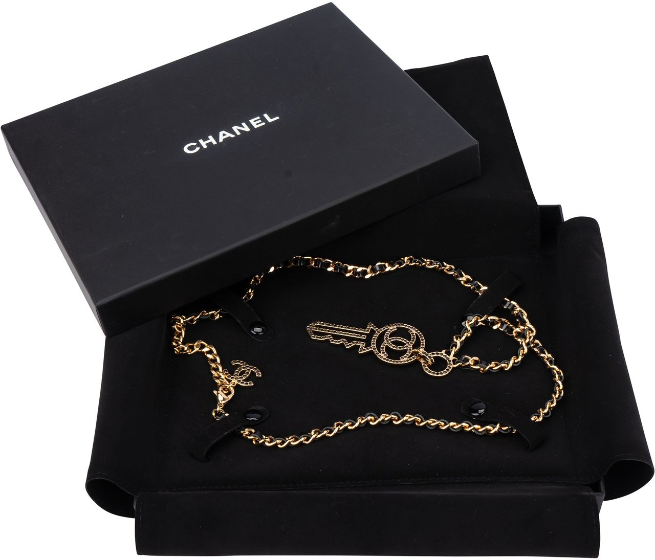 Chanel Chanel Crystal Key Necklace Divers