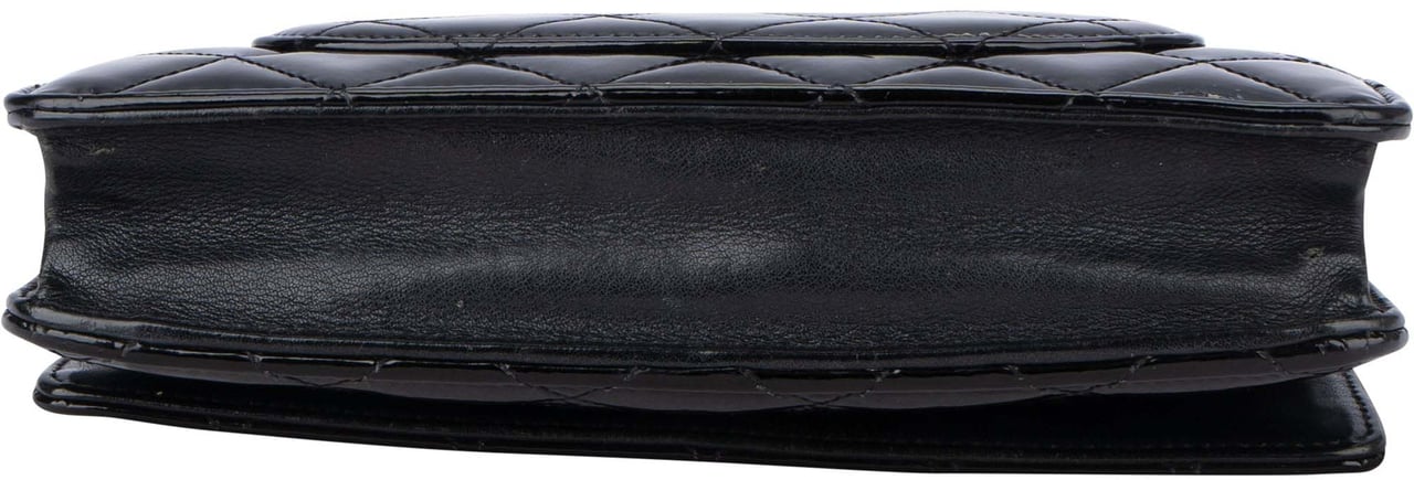 Chanel Chanel Quilted Patent Leather Wallet On Chain Crossbody Bag Divers
