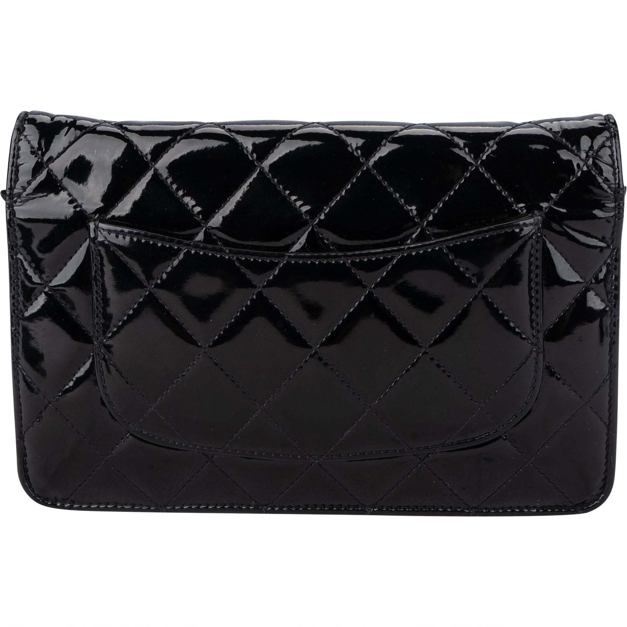 Chanel Chanel Quilted Patent Leather Wallet On Chain Crossbody Bag Divers