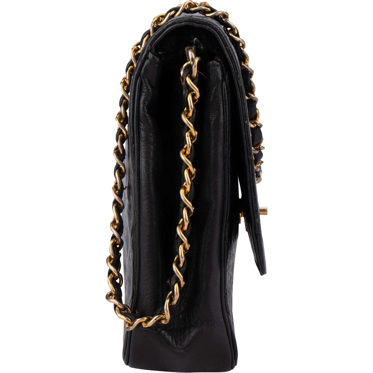 Chanel Chanel Quilted Lambskin 24K Gold Single Flap Divers