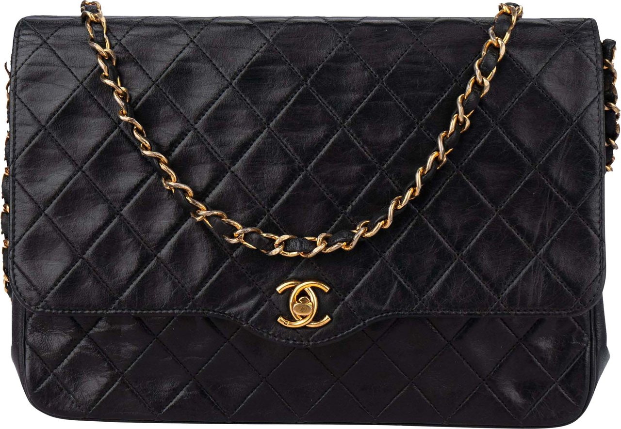 Chanel Chanel Quilted Lambskin 24K Gold Single Flap Divers