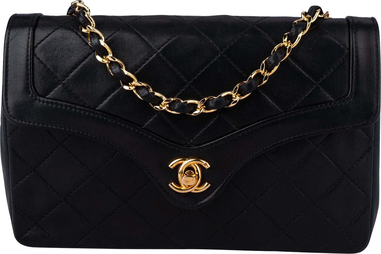 Chanel Chanel Quilted Lambskin 24K Gold Single Flap Crossbody Bag Divers