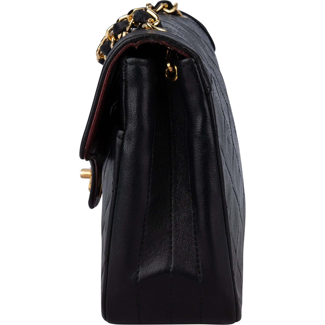 Chanel Chanel Quilted Lambskin 24K Gold Single Flap Crossbody Bag Divers
