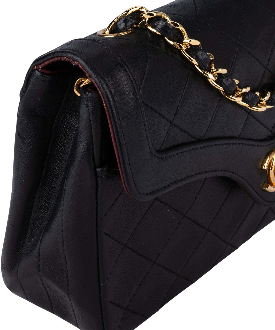 Chanel Chanel Quilted Lambskin 24K Gold Single Flap Crossbody Bag Divers