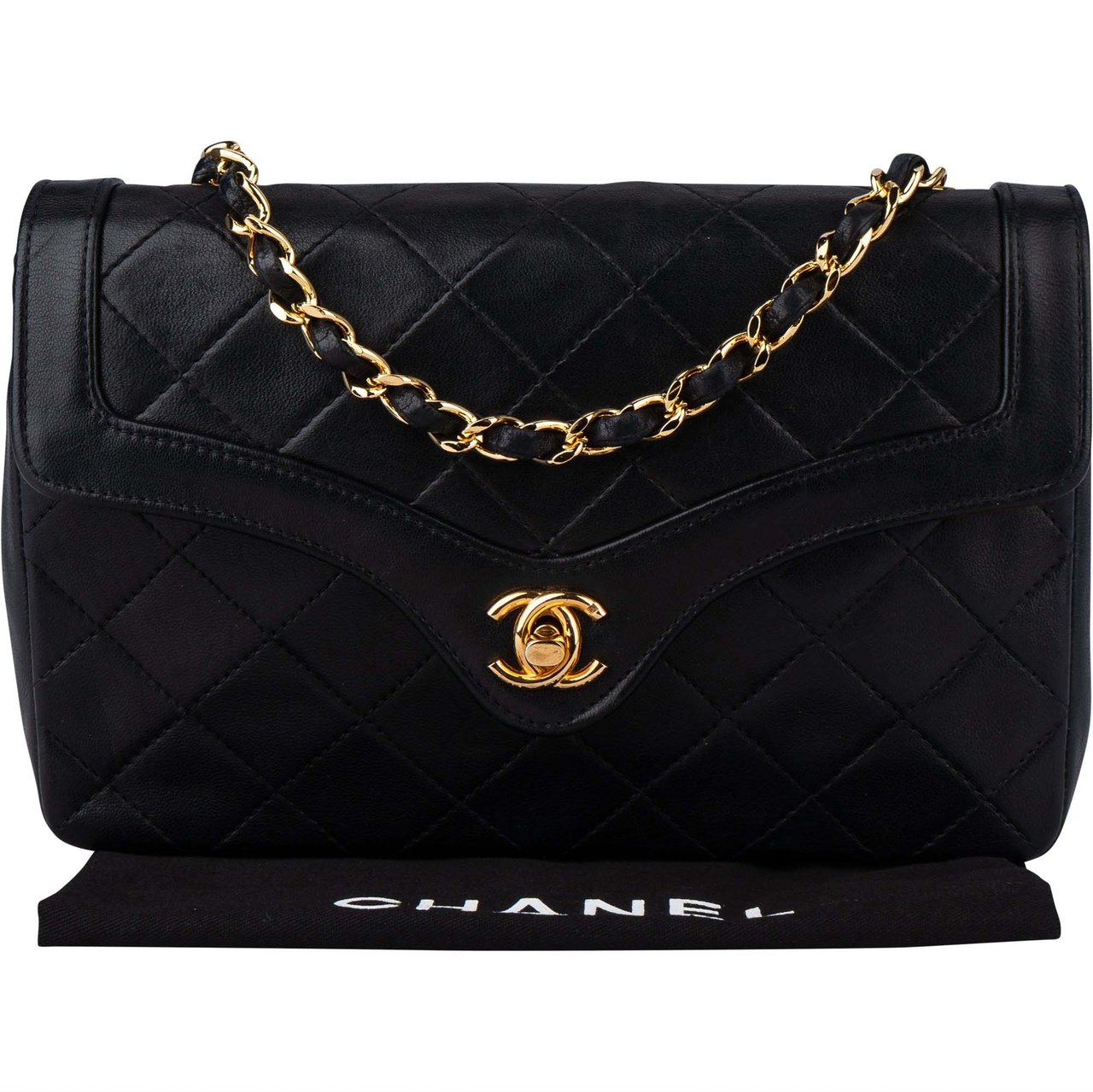 Chanel Chanel Quilted Lambskin 24K Gold Single Flap Crossbody Bag Divers