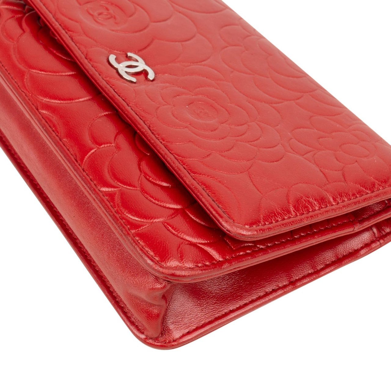 Chanel Chanel Leather Leather Wallet On Chain Crossbody Bag Rood