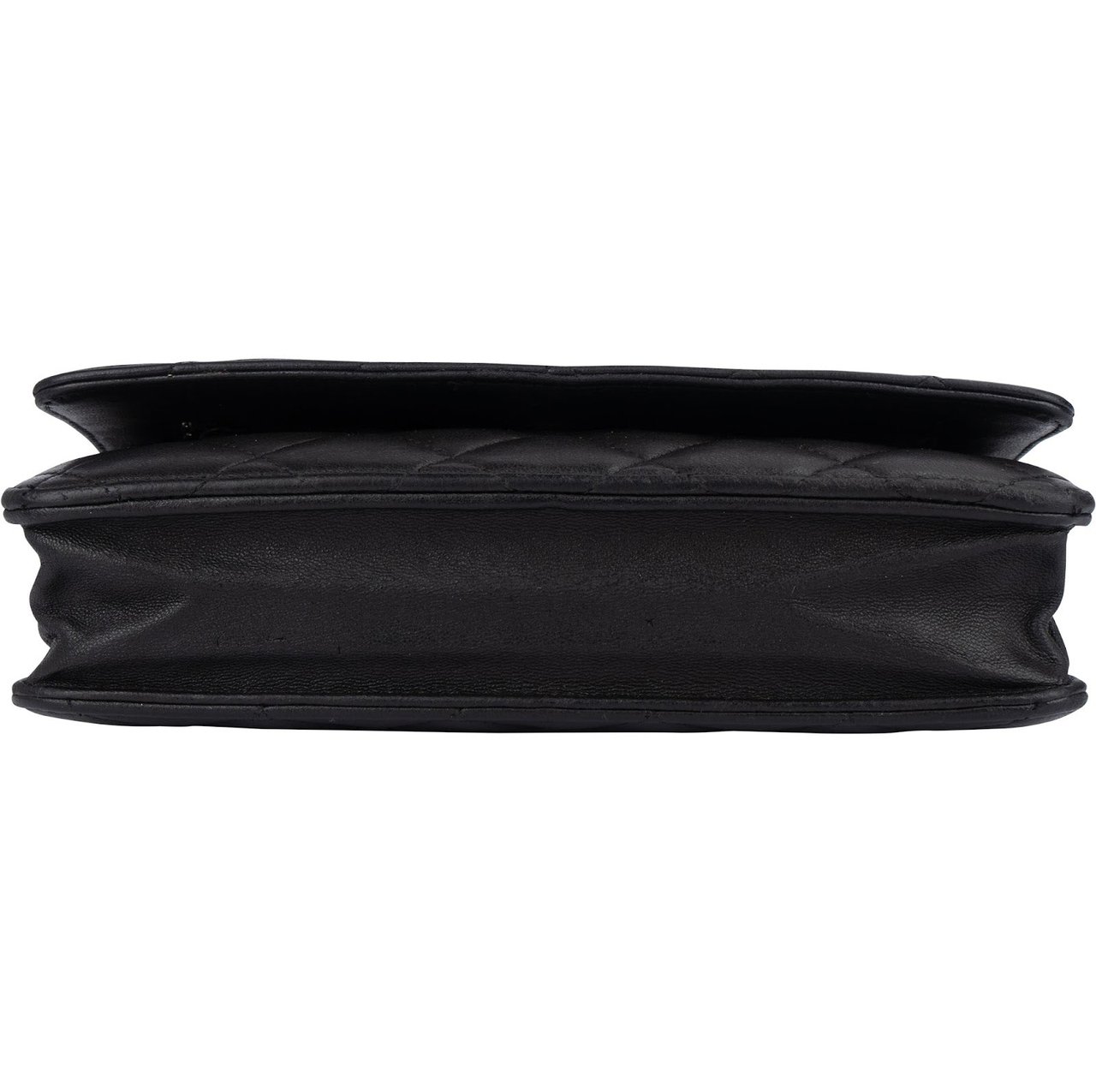 Chanel Chanel Quilted Lambskin Wallet On Chain Crossbody Bag Zwart