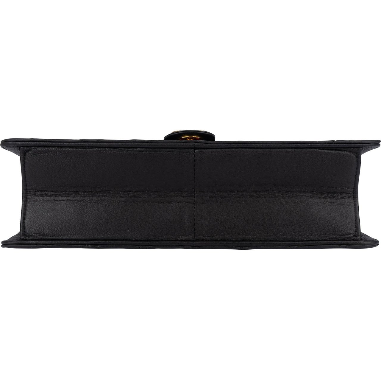 Chanel Chanel Quilted Lambskin 24K Gold Single Flap Shoulder Bag Zwart