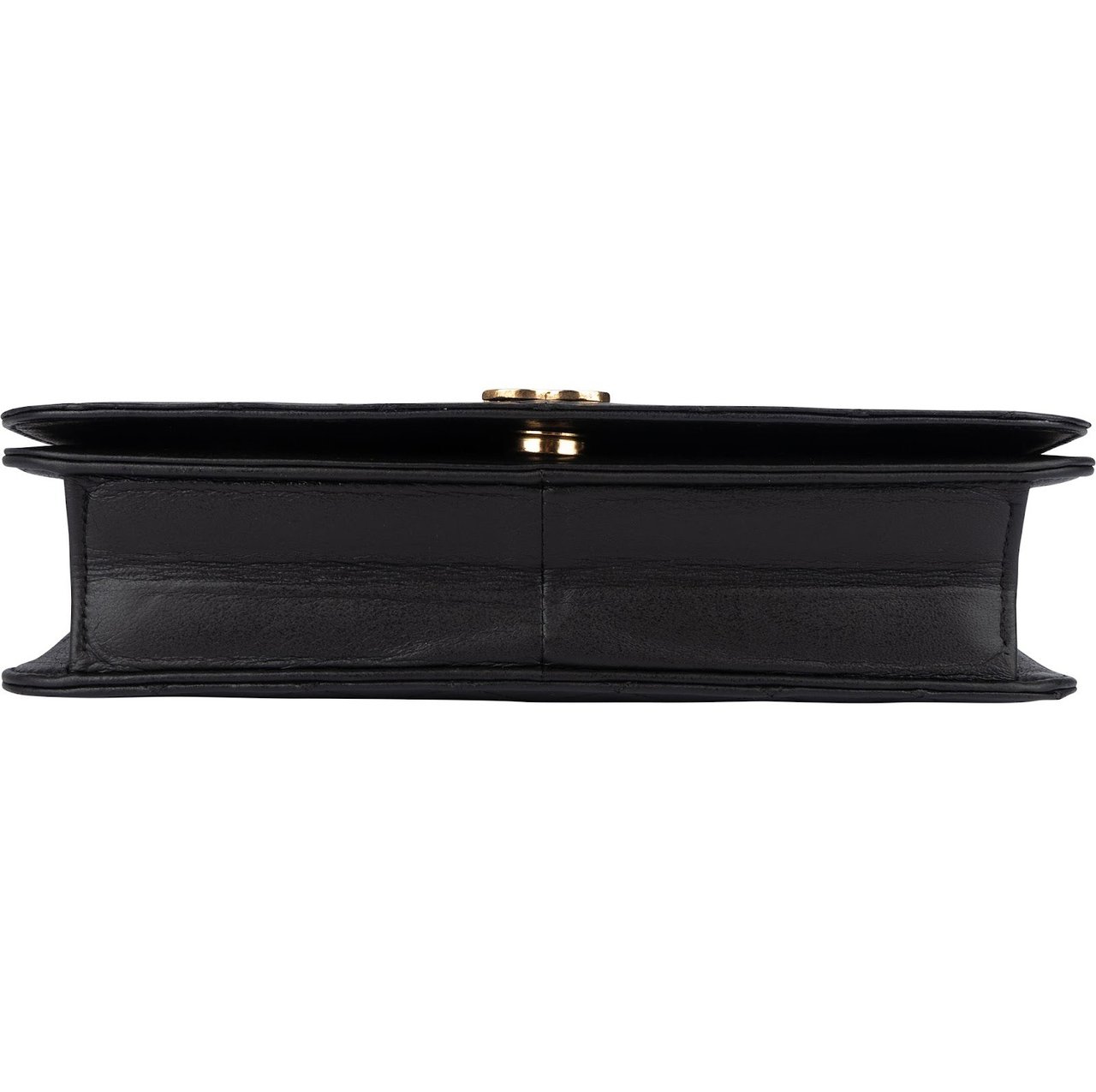 Chanel Chanel Quilted Lambskin CC Single Flap Crossbody Bag Zwart