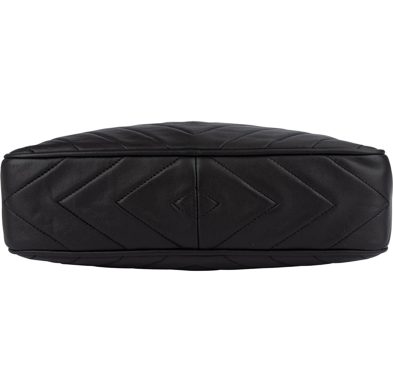 Chanel Chanel Quilted Lambskin Chevron Camera Crossbody Bag Zwart