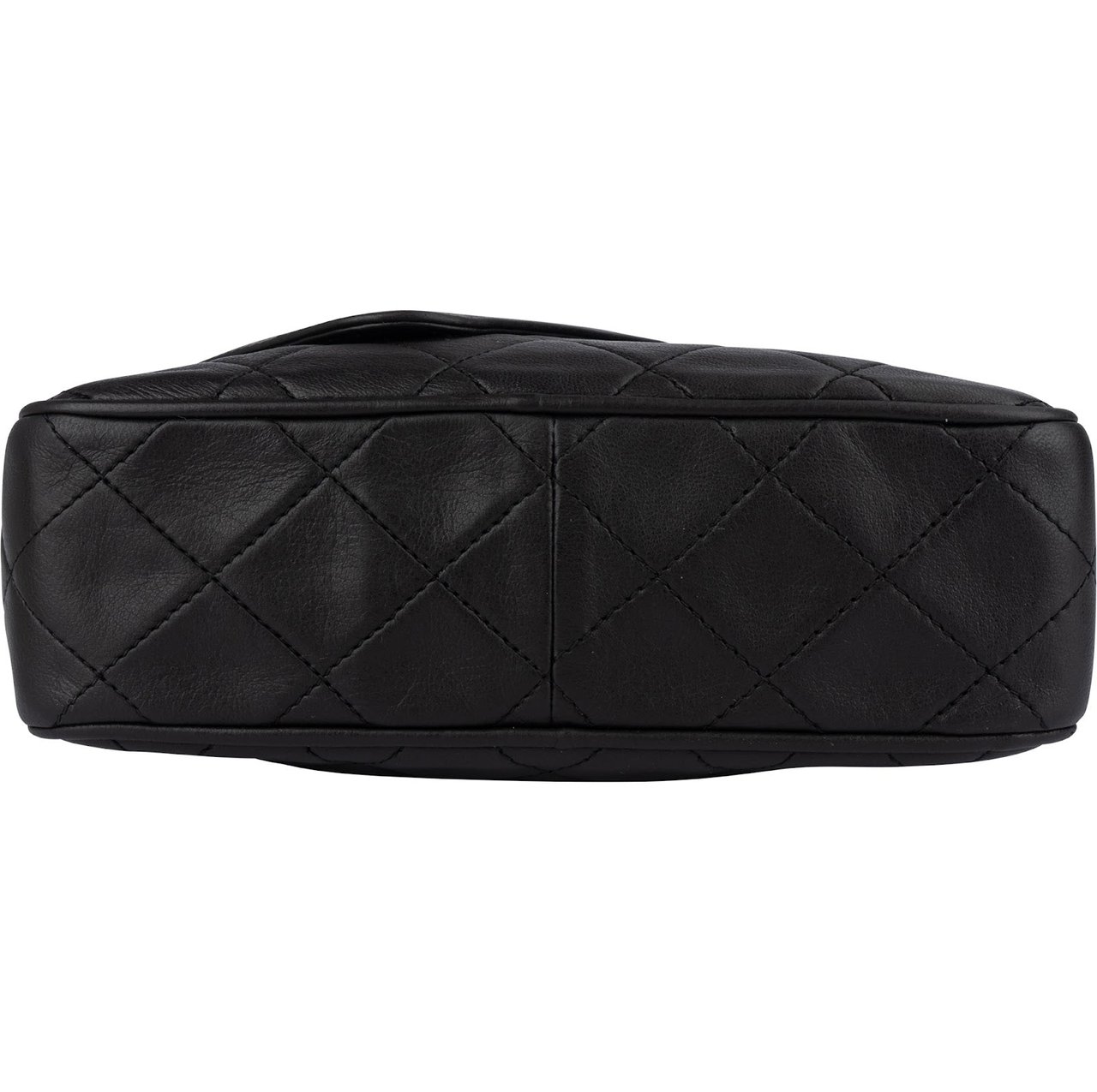 Chanel Chanel Quilted Lambskin CC Camera Crossbody Bag Zwart