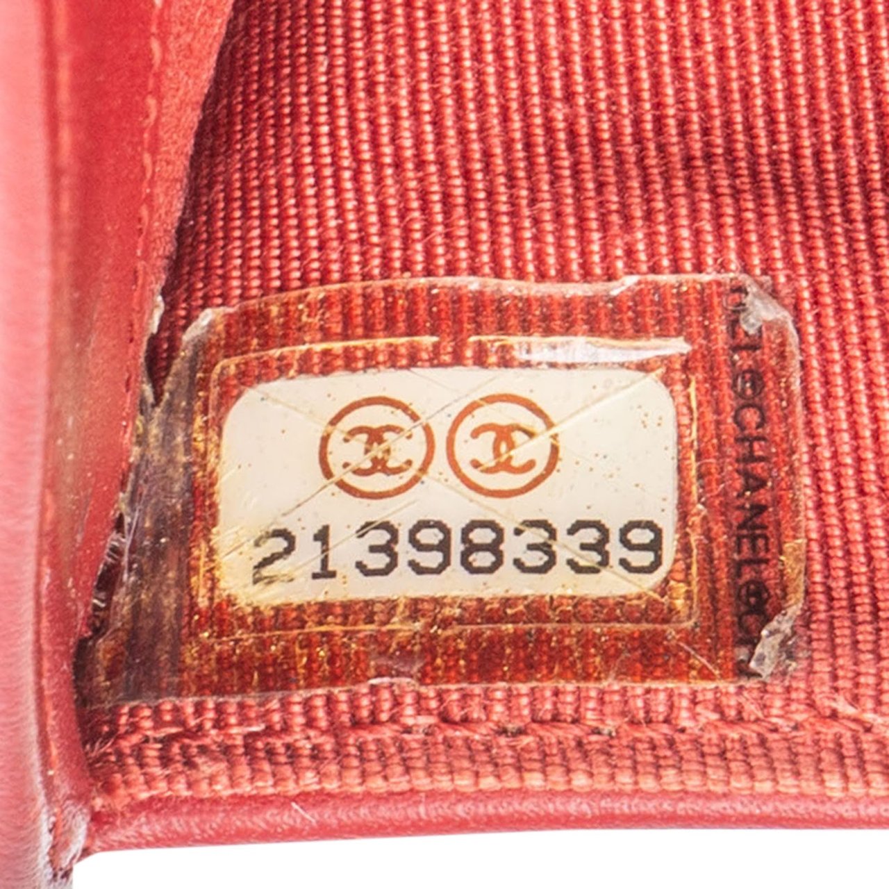 Chanel Chanel Caviar Quilted Timeless CC Bifold Wallet Rood