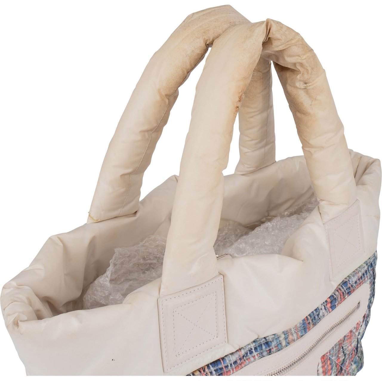 Chanel Nylon Tweed Look Coco Cocoon Tote Handbag Divers