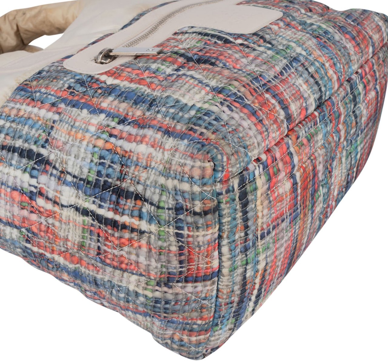 Chanel Nylon Tweed Look Coco Cocoon Tote Handbag Divers