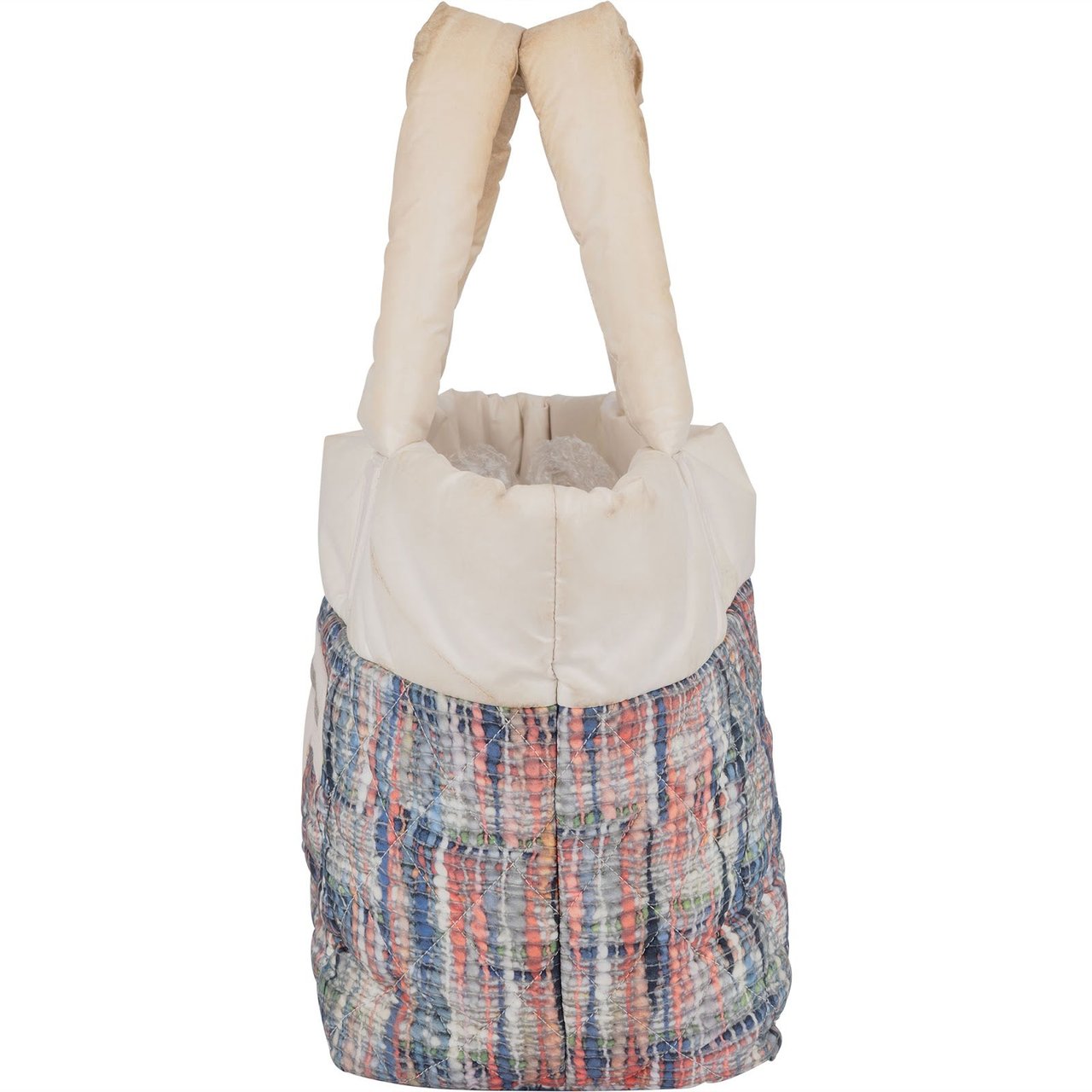 Chanel Nylon Tweed Look Coco Cocoon Tote Handbag Divers