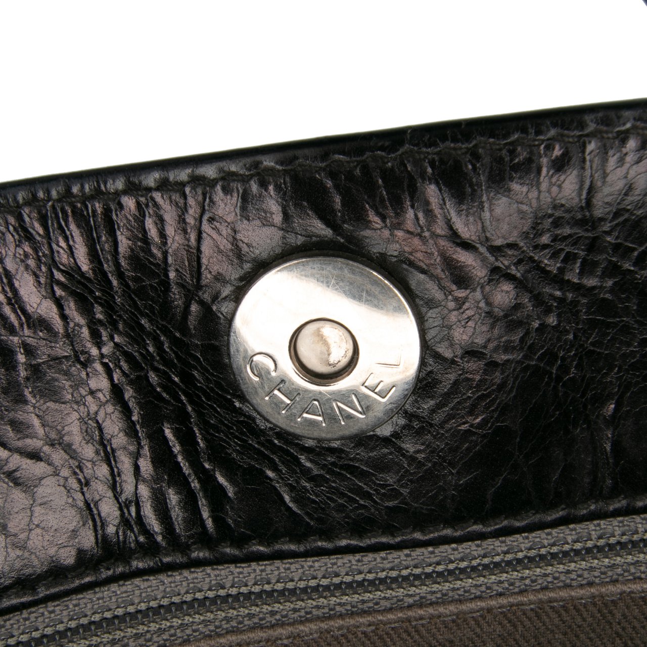 Chanel Medium Quilted Glazed Calfskin Executive Tote Zwart