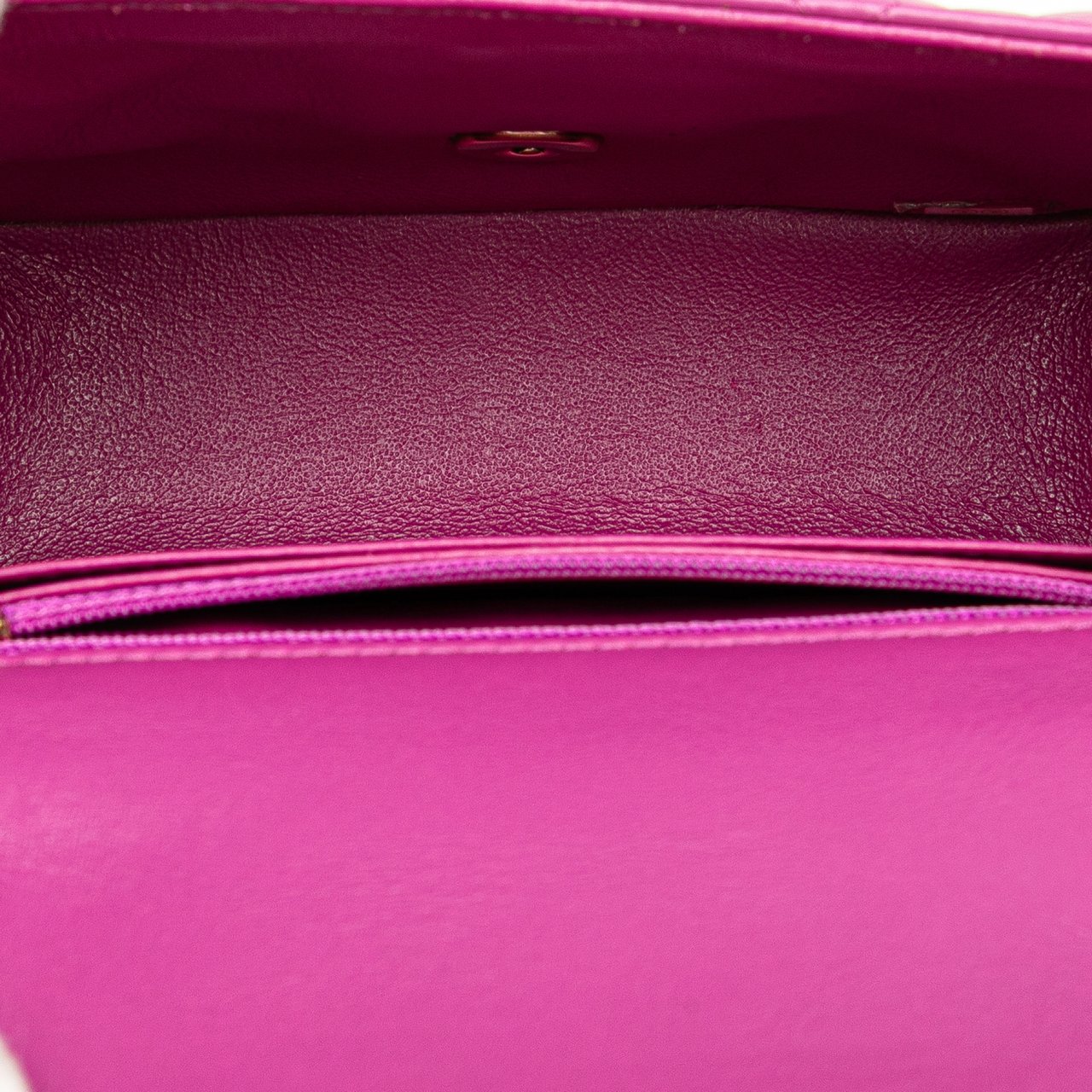 Chanel Mini Square Classic Lambskin Single Flap Paars