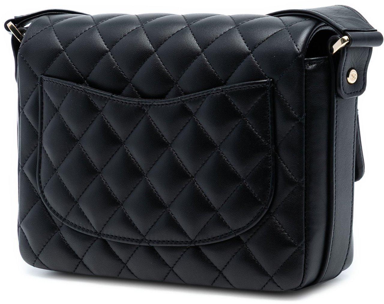 Chanel Quilted Calfskin Bolero de Chanel Flap Zwart