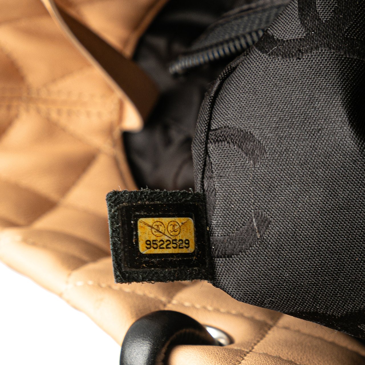 Chanel Large Quilted Lambskin Cambon Ligne Tote Bruin