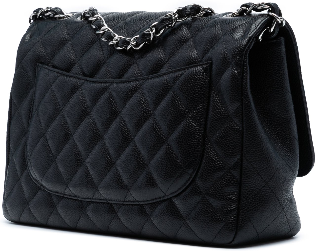 Chanel Jumbo Classic Caviar Single Flap Zwart