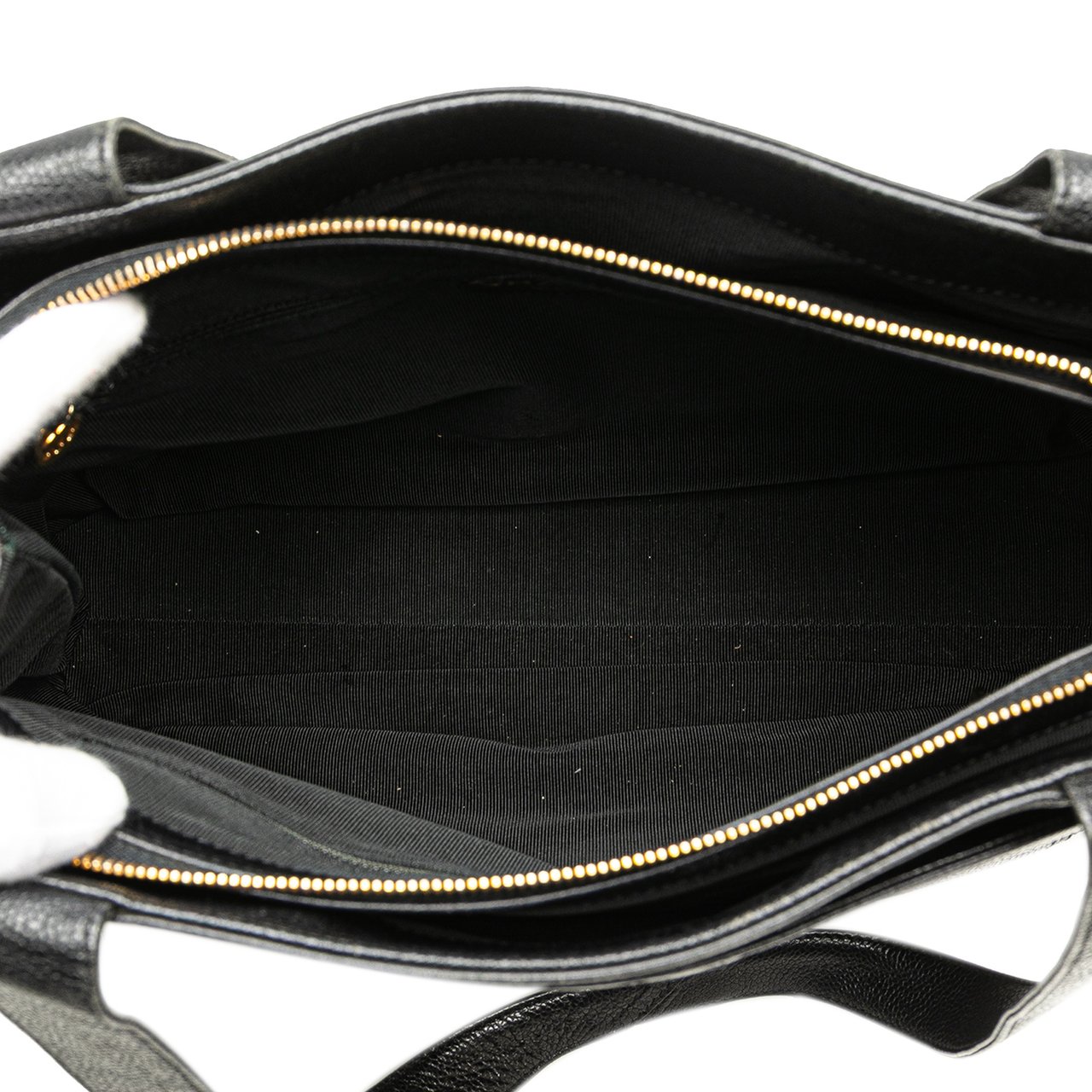 Chanel Caviar LAX Embroidered Logo Tote Zwart