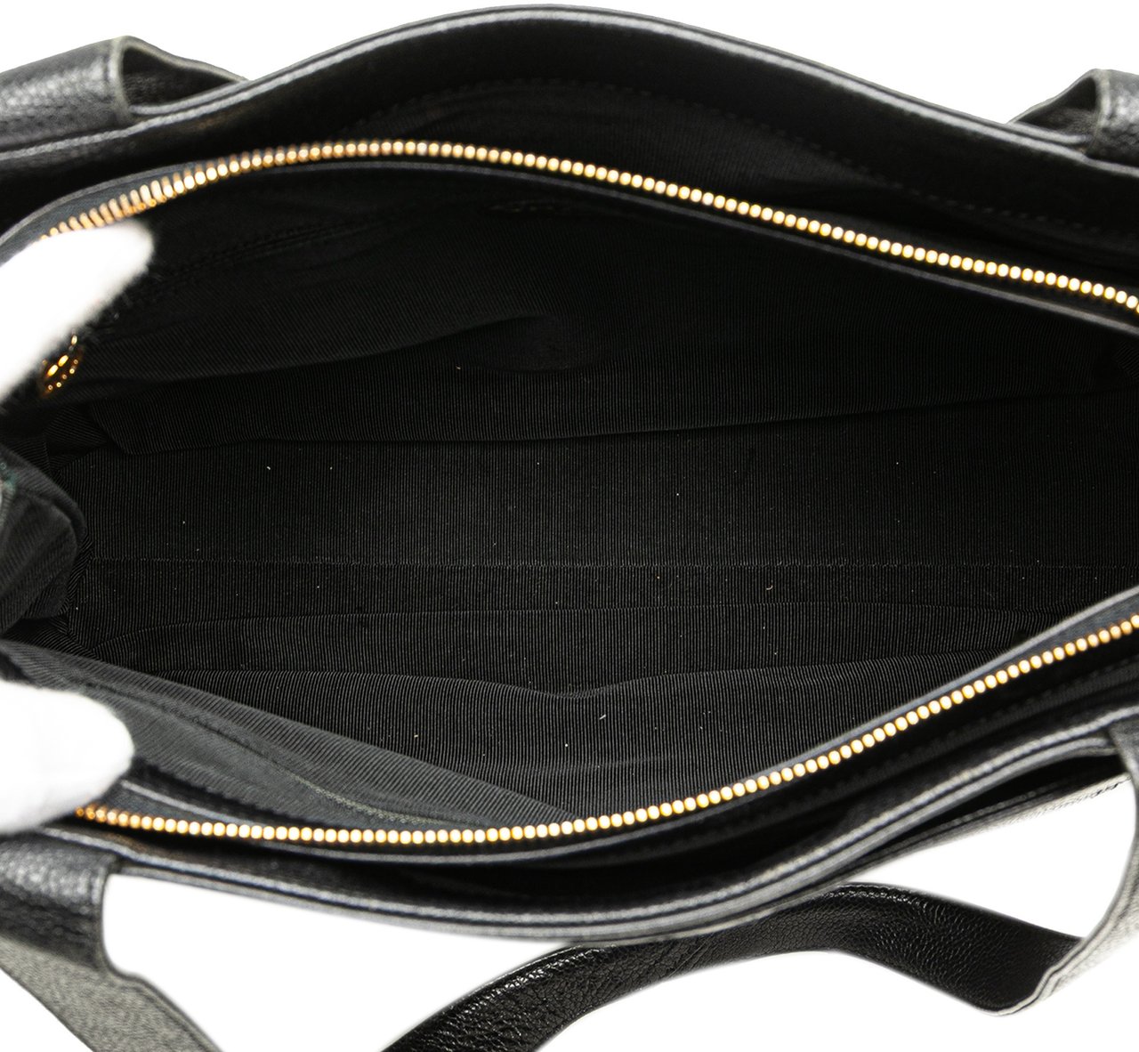 Chanel Caviar LAX Embroidered Logo Tote Zwart