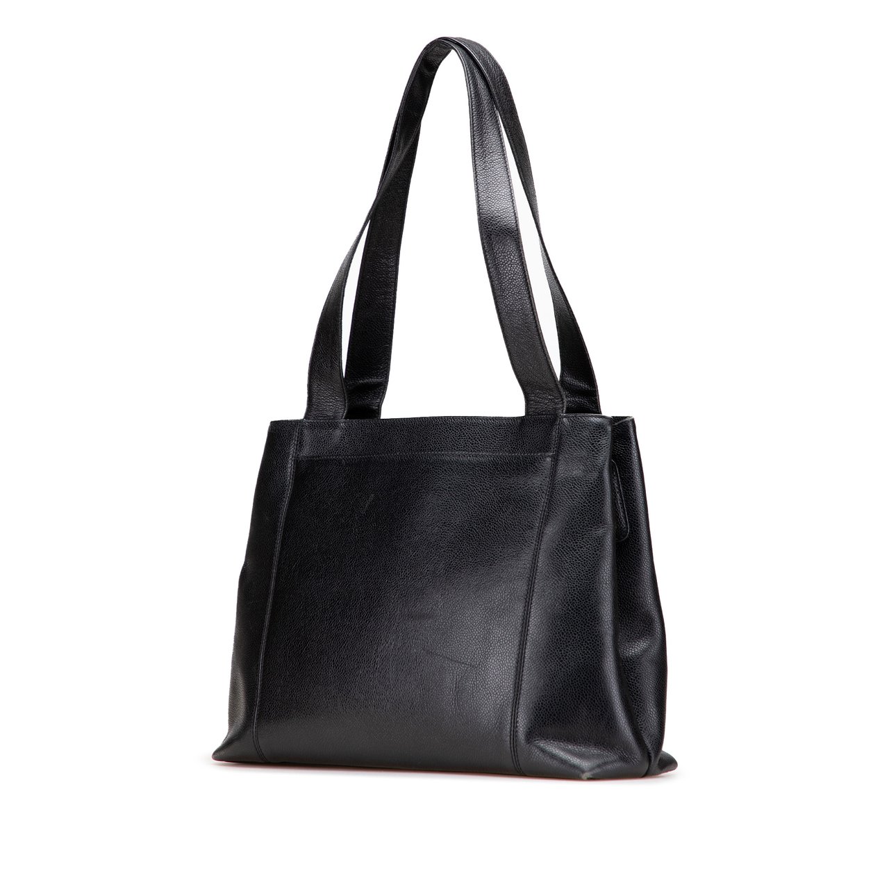 Chanel Caviar LAX Embroidered Logo Tote Zwart