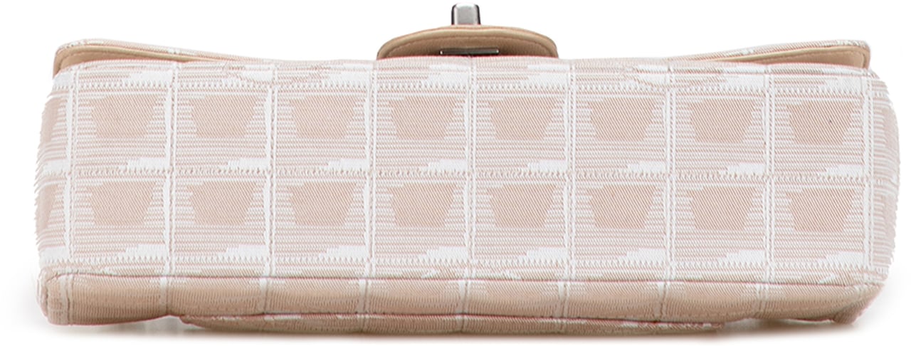 Chanel Medium New Travel Line Nylon Single Flap Bruin