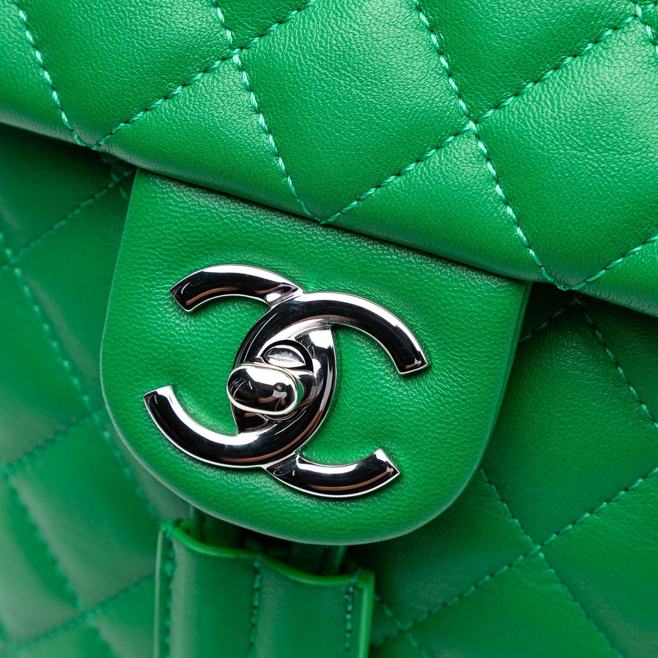 Chanel Small Lambskin Urban Spirit Backpack Groen