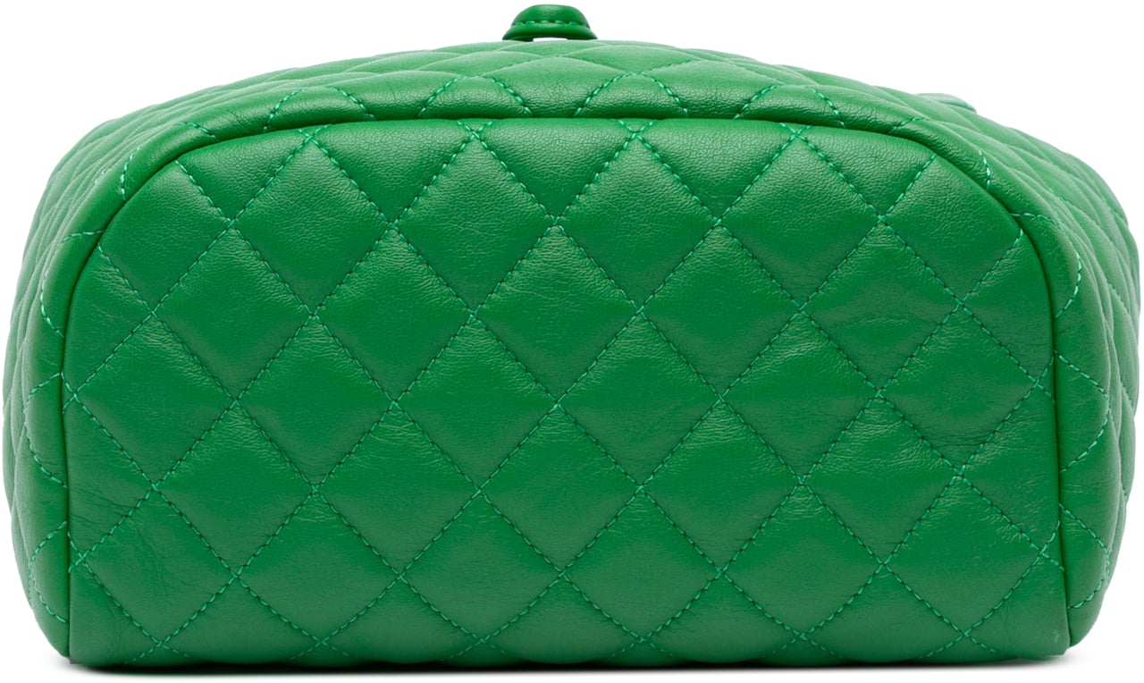 Chanel Small Lambskin Urban Spirit Backpack Groen