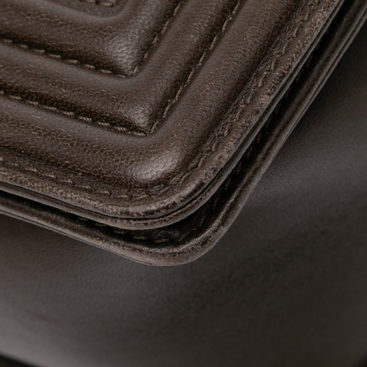 Chanel Large Quilted Lambskin Boy Flap Bruin