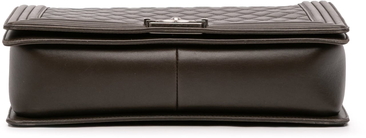 Chanel Large Quilted Lambskin Boy Flap Bruin