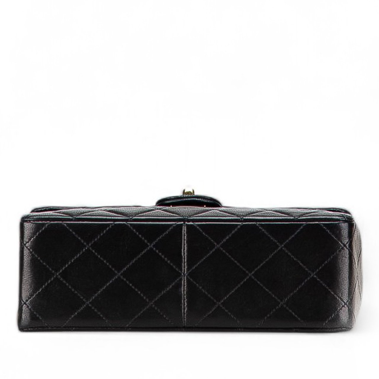 Chanel Square Quilted Lambskin Single Flap Zwart