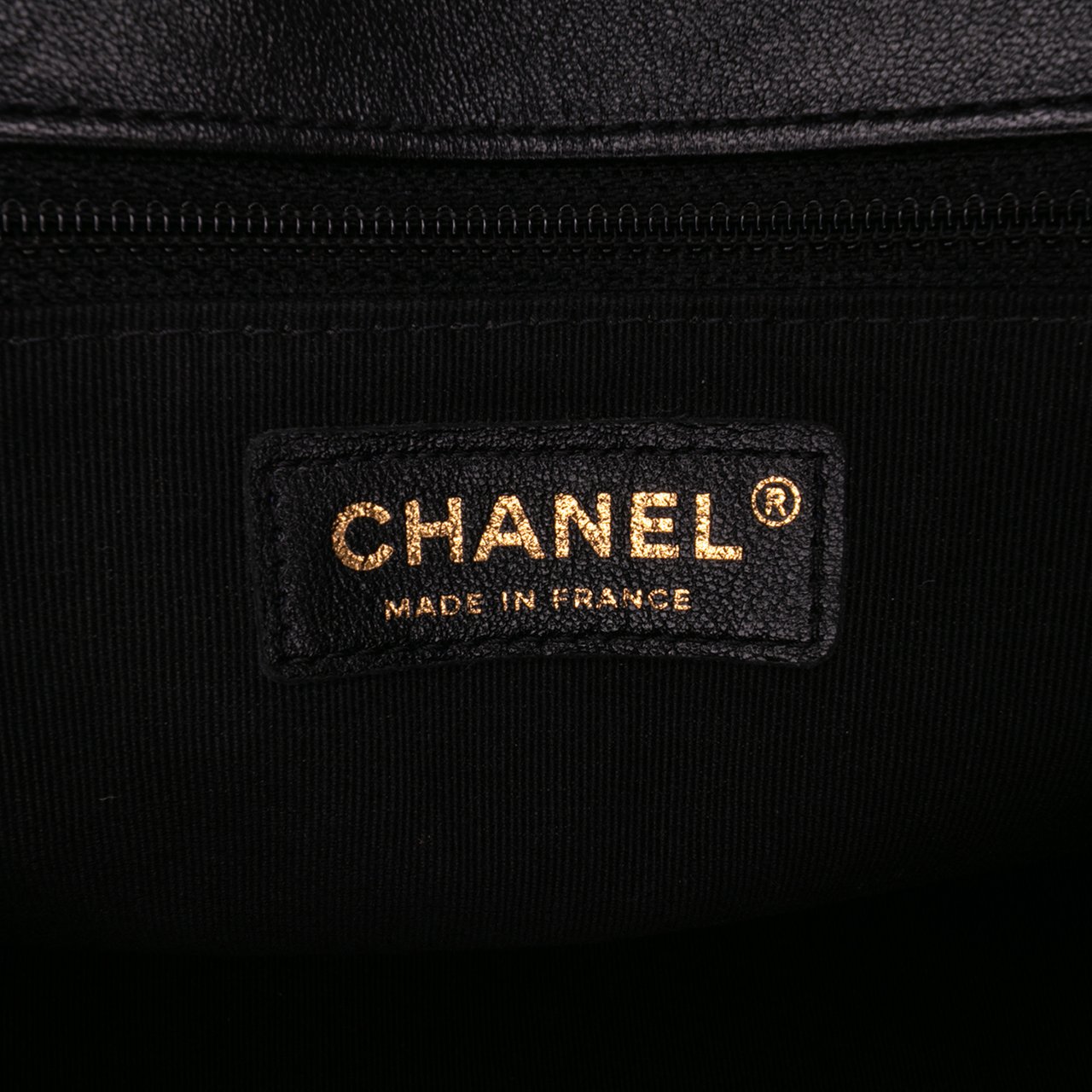 Chanel Mini Square Quilted Lambskin Bijoux Logo Chain Flap Zwart