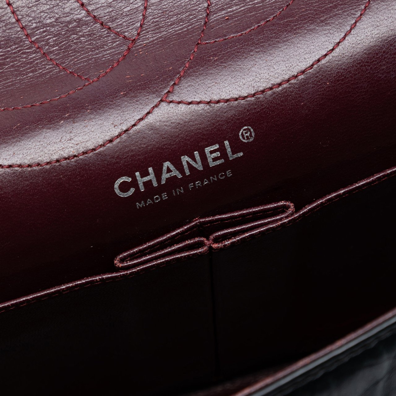 Chanel Quilted Aged Calfskin Reissue 2.55 Double Flap 227 Zwart