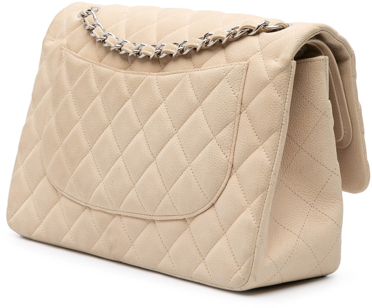 Chanel Jumbo Classic Caviar Double Flap Bruin