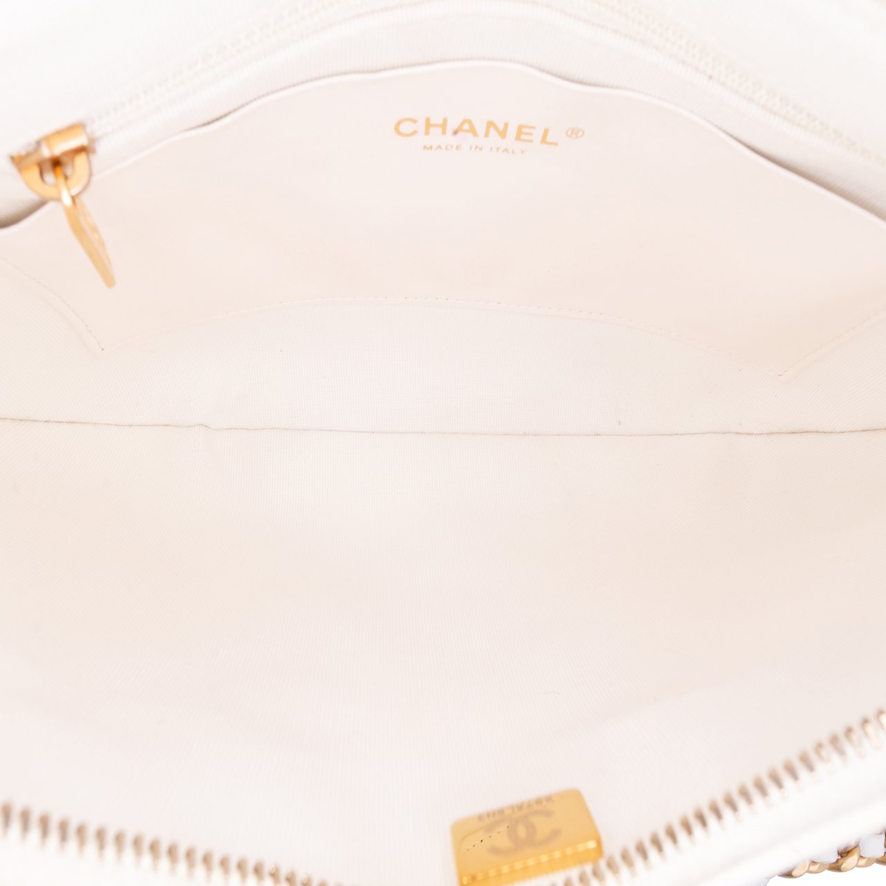 Chanel Large Shiny Crumpled Quilted Lambskin Trendy Chain Around Hobo Wit
