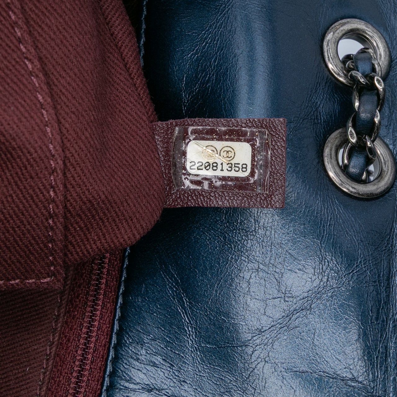 Chanel Medium Quilted Glazed Calfskin Coco Pleats Flap Blauw