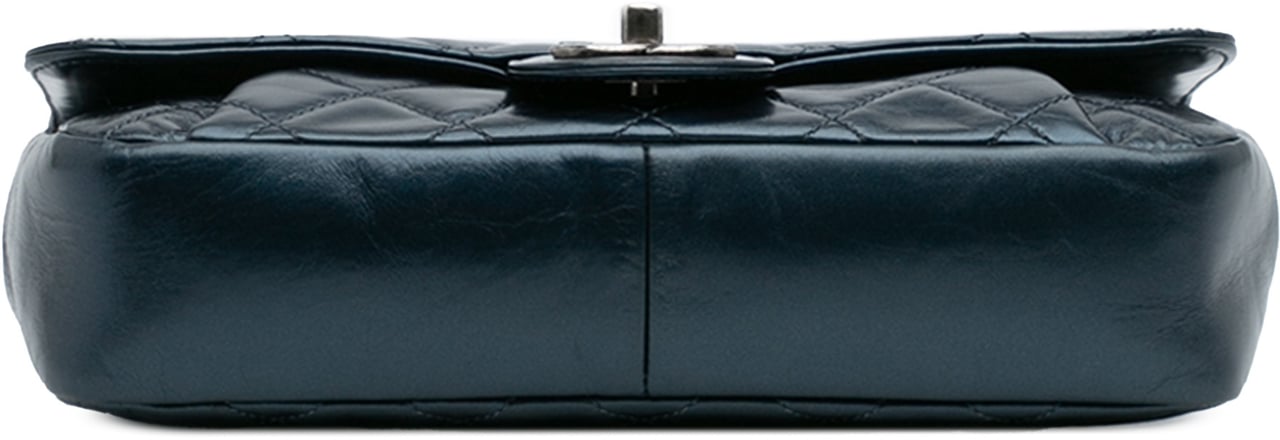 Chanel Medium Quilted Glazed Calfskin Coco Pleats Flap Blauw