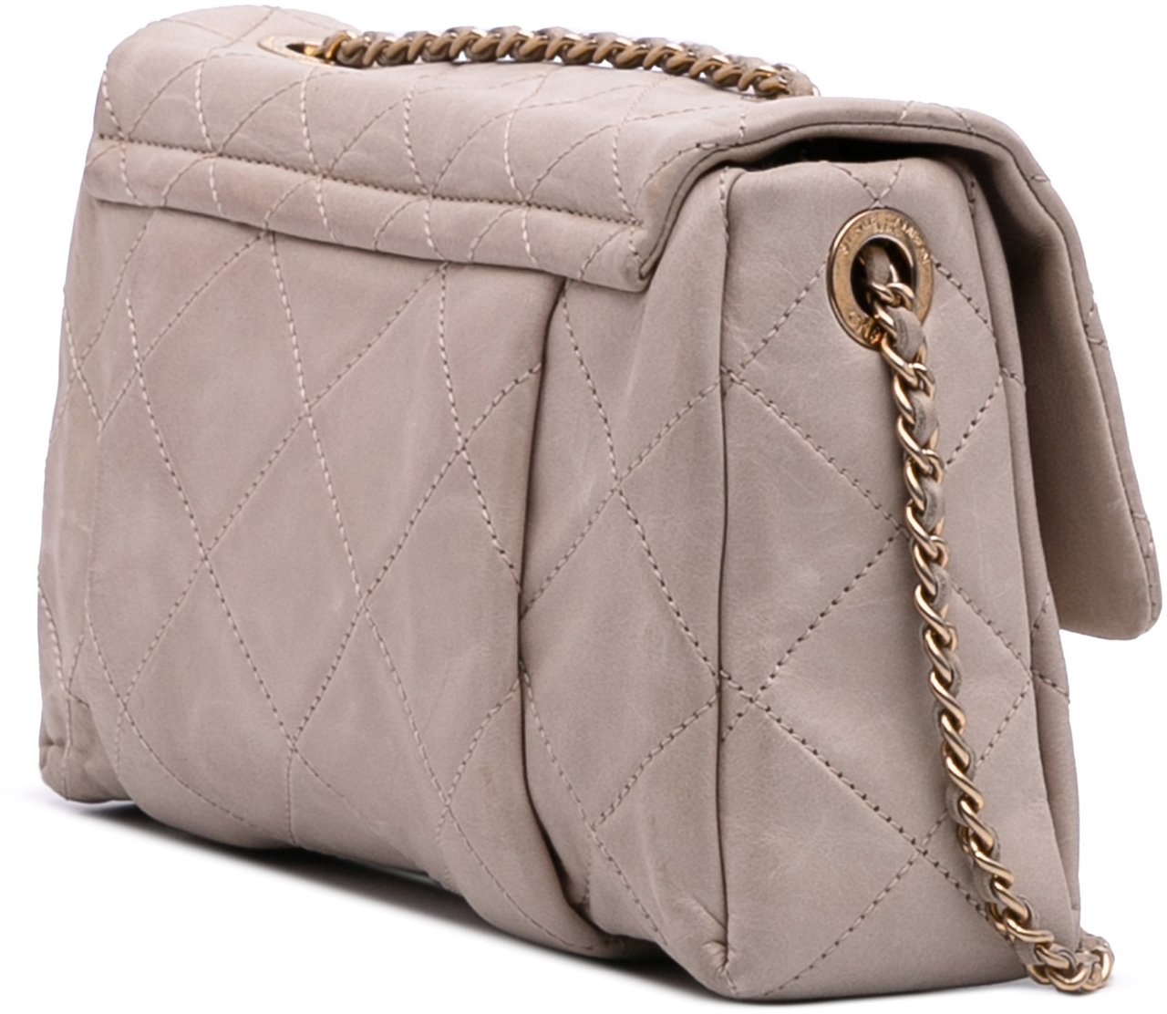 Chanel Small Aged Calfskin Chic Quilt Flap Bruin