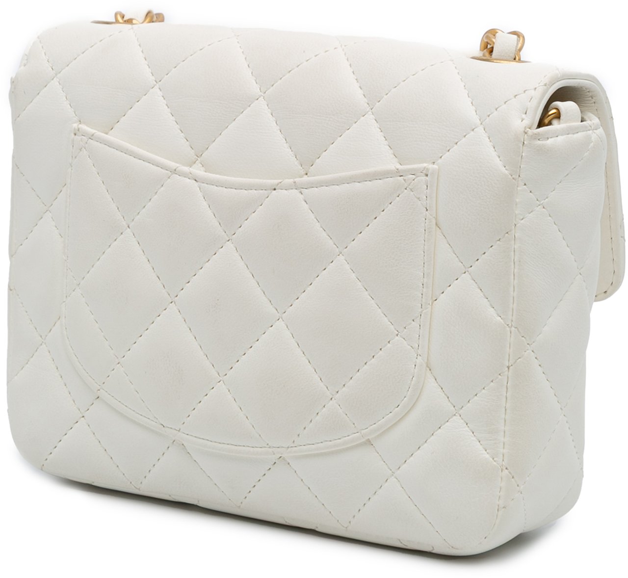 Chanel Mini Square Classic Lambskin Casino Royale Charms Single Flap Wit