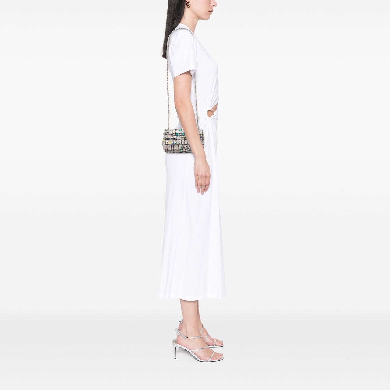 Chanel Mini Rectangular Calfskin Hand Painted Graffiti Flap Wit