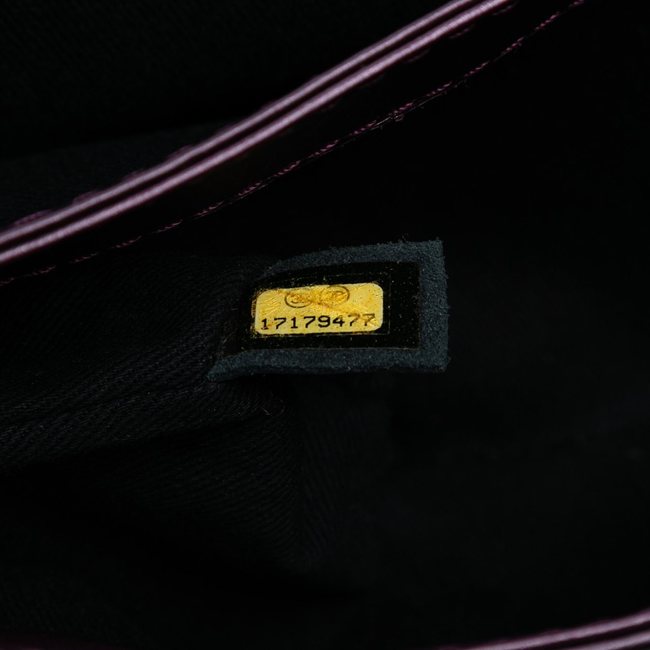 Chanel Small Bicolor Quilted Aged Calfskin Lady Pearly Flap Paars