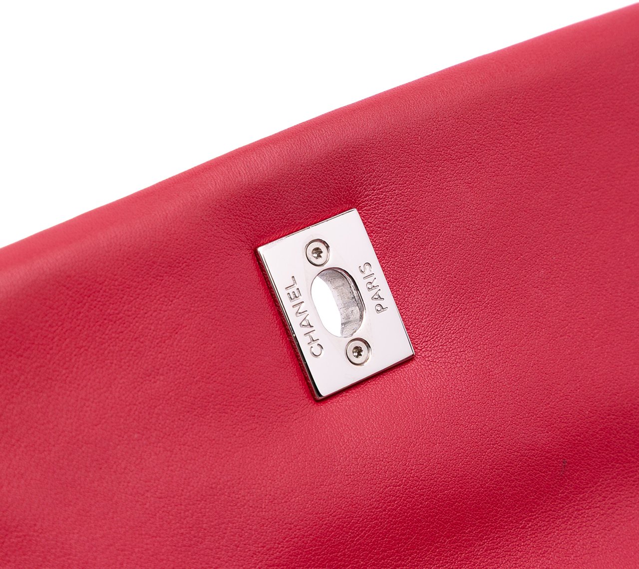 Chanel Medium Quilted Lambskin and Caviar Bi Coco Flap Rood