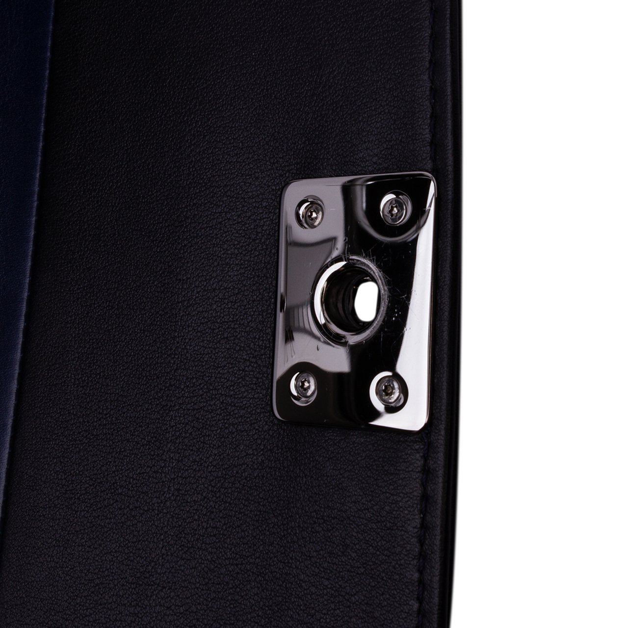 Chanel Bicolor Lambskin Boy Clutch Zwart