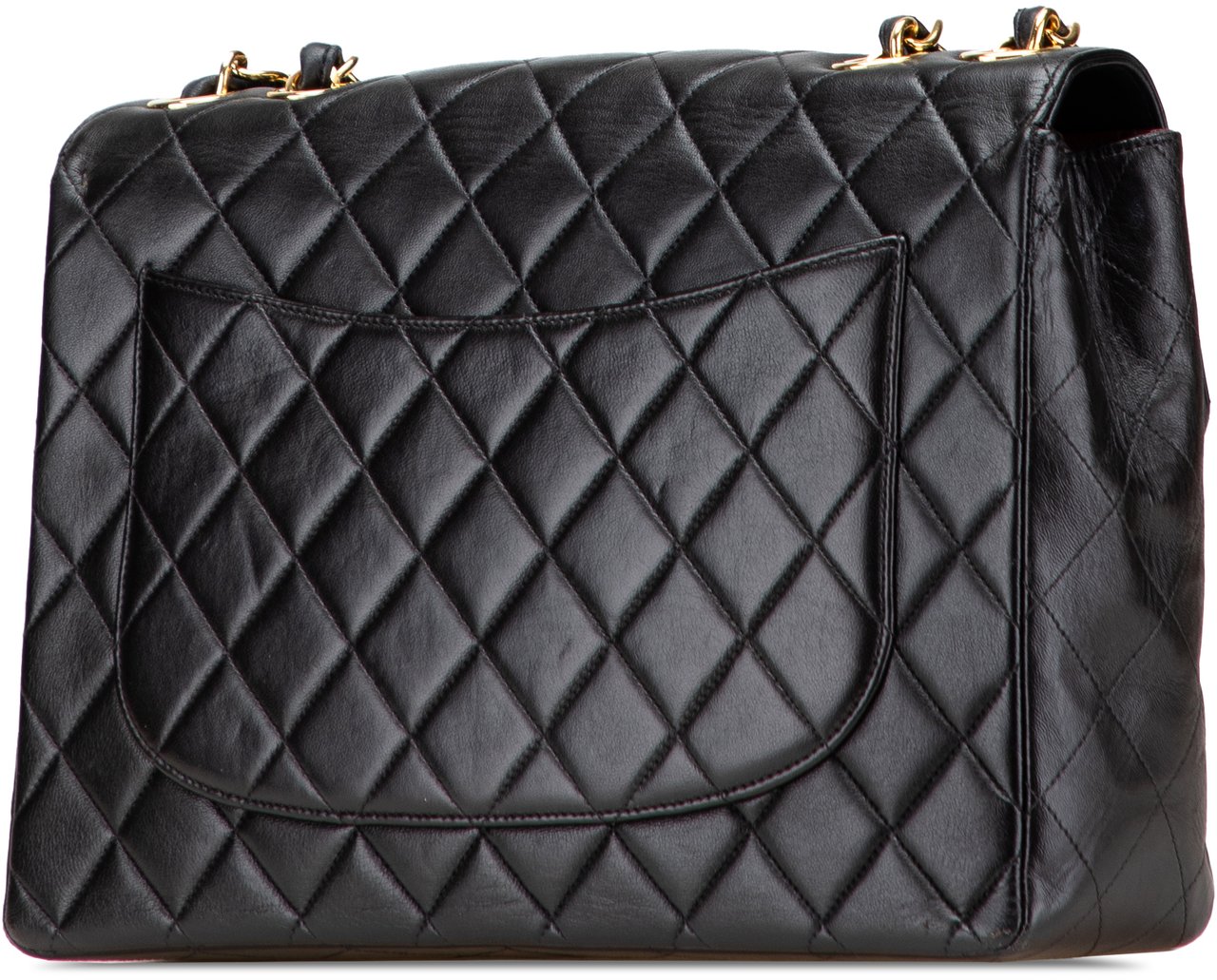Chanel Jumbo XL Classic Lambskin Single Flap Zwart