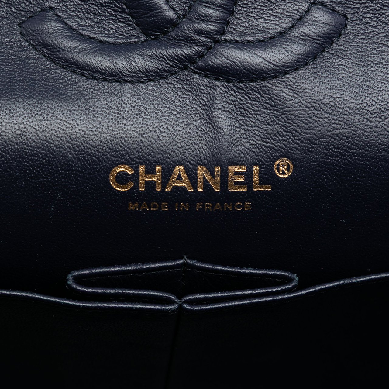 Chanel Medium Classic Caviar Double Flap Blauw