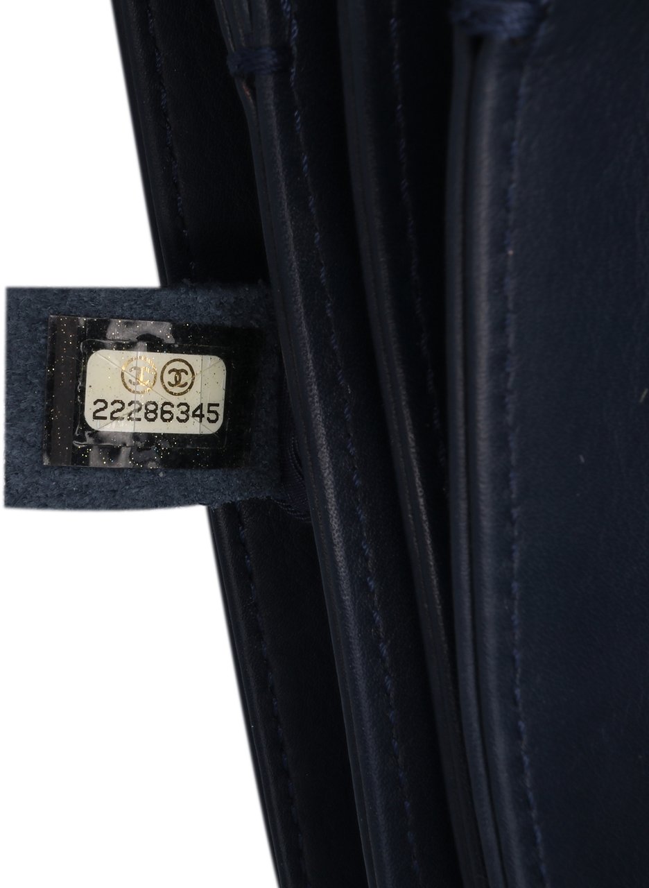Chanel Mini Calfskin Tramezzo Flap Blauw